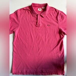Levi's Pink Polo Shirt Large